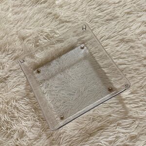 8” x 8” Clear Square Plastic Tray